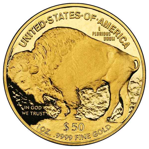 American Gold Buffalo — tails