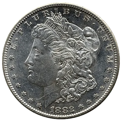 Morgan Dollar — heads