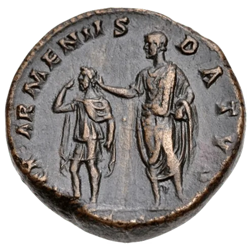 Roman Sestertius (Antoninus Pius) — tails