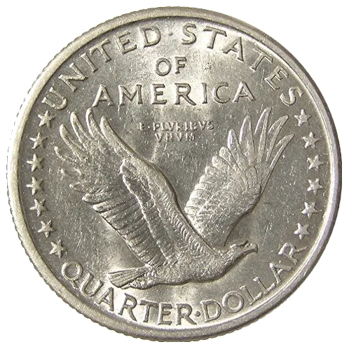 US Standing Liberty Quarter — tails