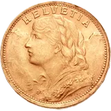 Swiss 20 Franc Helvetia