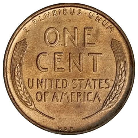 US Penny (Lincoln Cent) — tails